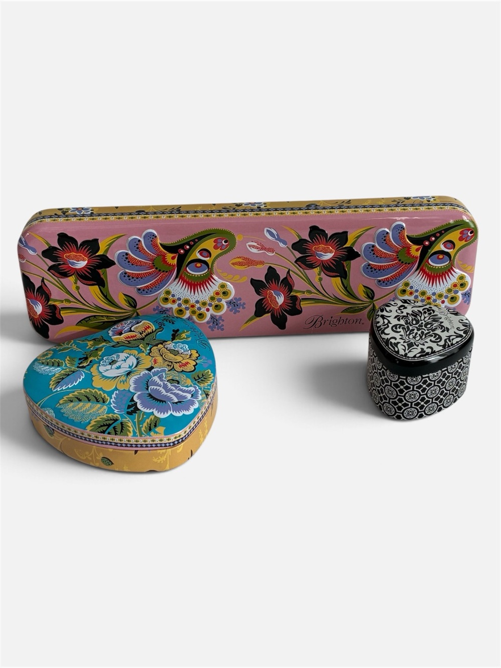 Brighton Tin Can Box Set for Jewelry Watch Ring Lot 3